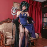 Meroko_魅瞳《柴郡旗袍》主题写真：33张全套美图