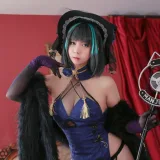 Meroko_魅瞳《柴郡旗袍》主题写真：33张全套美图