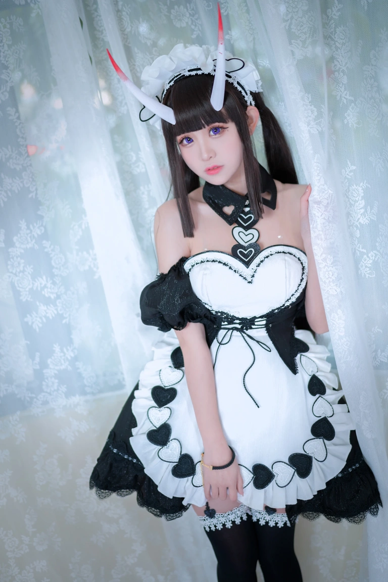 miko酱ww《碧蓝航线 能代女仆》主题写真：36张全套美图