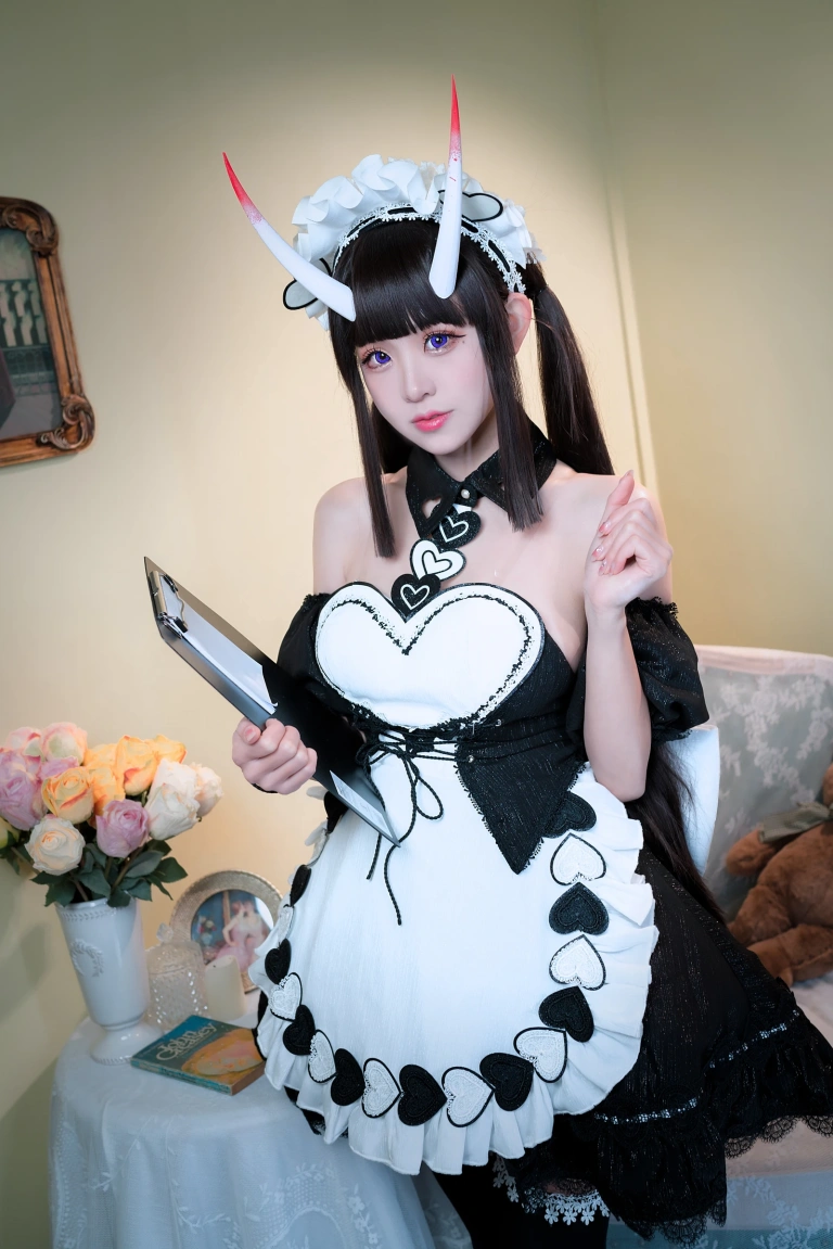 miko酱ww《碧蓝航线 能代女仆》主题写真：36张全套美图
