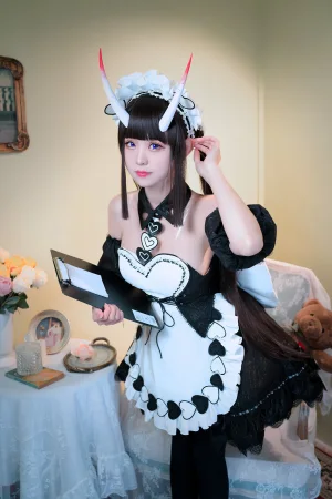 miko酱ww《碧蓝航线 能代女仆》主题写真：36张全套美图