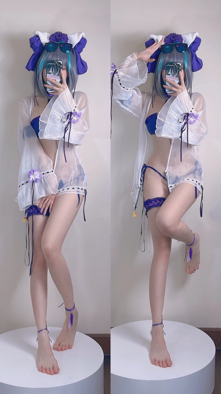 miko酱ww《柴郡猫》主题写真：16张全套美图