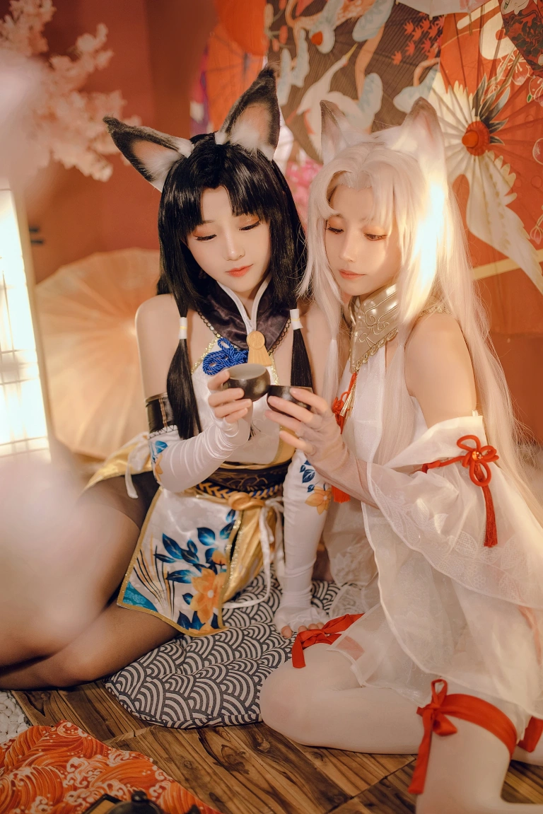 miko酱ww《永劫无间 胡桃》主题写真：44张全套美图