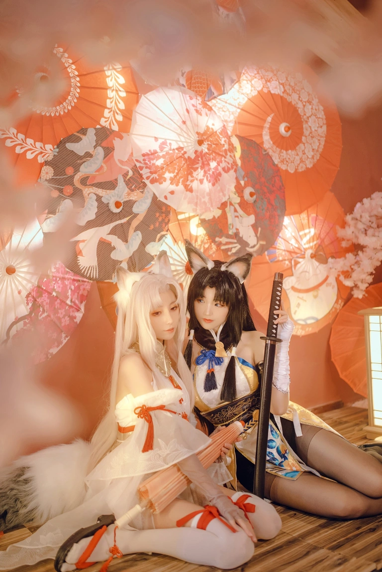 miko酱ww《永劫无间 胡桃》主题写真：44张全套美图