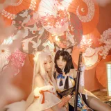 miko酱ww《永劫无间 胡桃》主题写真：44张全套美图