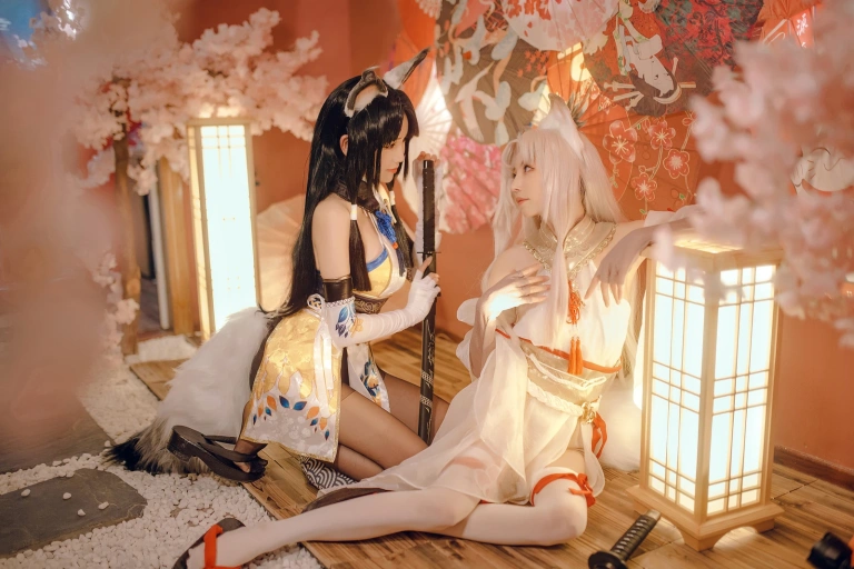 miko酱ww《永劫无间 胡桃》主题写真：44张全套美图
