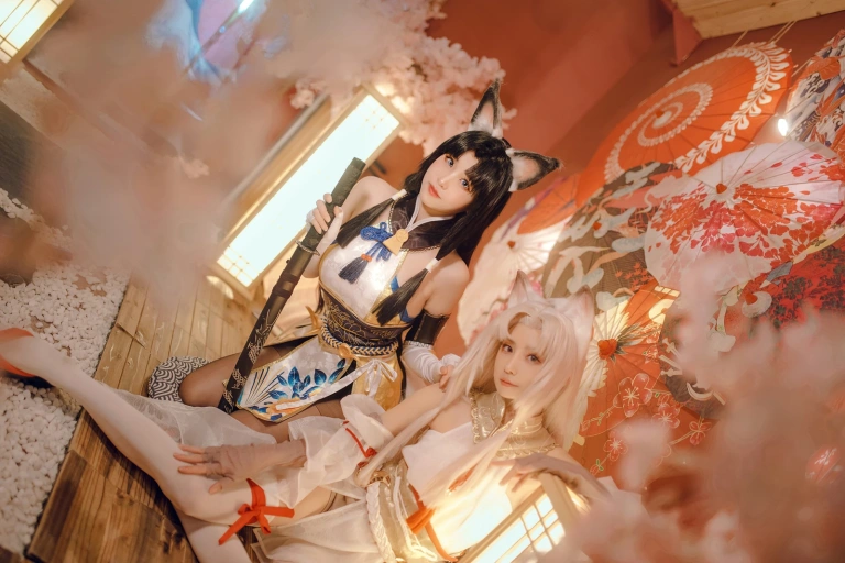 miko酱ww《永劫无间 胡桃》主题写真：44张全套美图