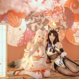 miko酱ww《永劫无间 胡桃》主题写真：44张全套美图