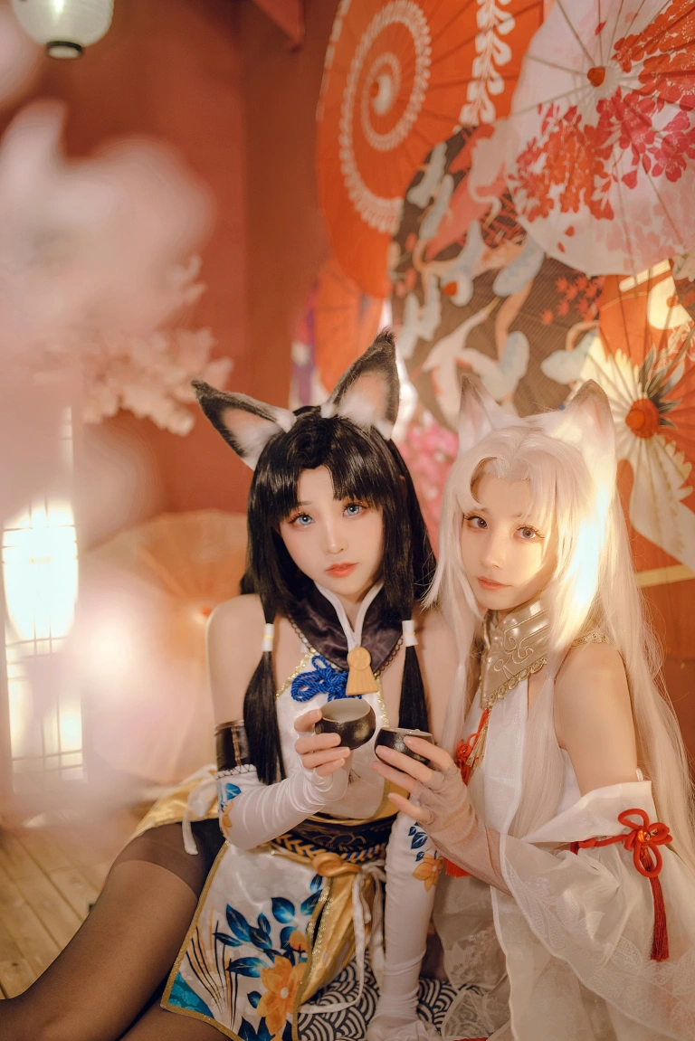 miko酱ww《永劫无间 胡桃》主题写真：44张全套美图