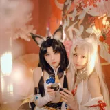 miko酱ww《永劫无间 胡桃》主题写真：44张全套美图