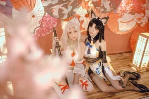 miko酱ww《永劫无间 胡桃》主题写真：44张全套美图