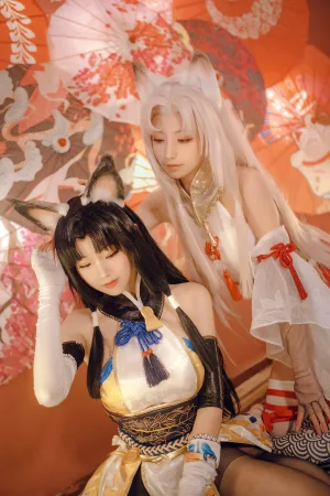 miko酱ww《永劫无间 胡桃》主题写真：44张全套美图