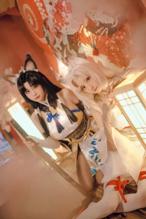 miko酱ww《永劫无间 胡桃》主题写真：44张全套美图