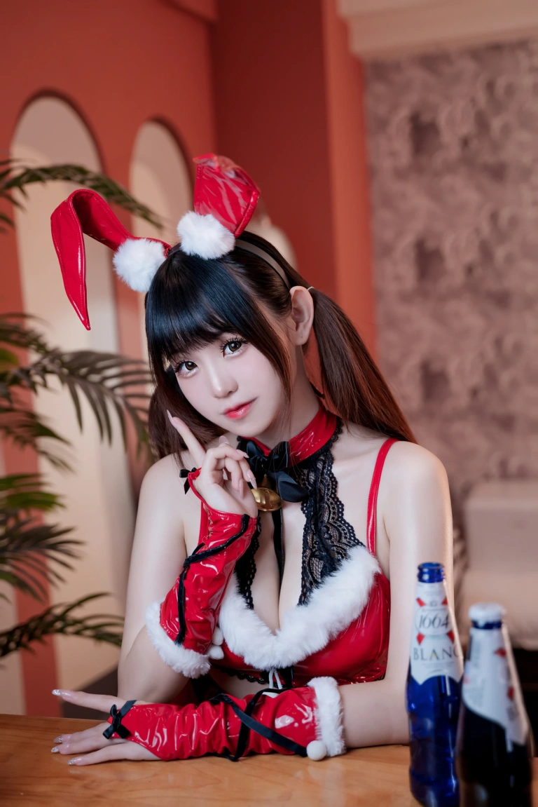 miko酱ww《圣诞兔兔》主题写真：40张全套美图