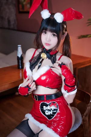 miko酱ww《圣诞兔兔》主题写真：40张全套美图