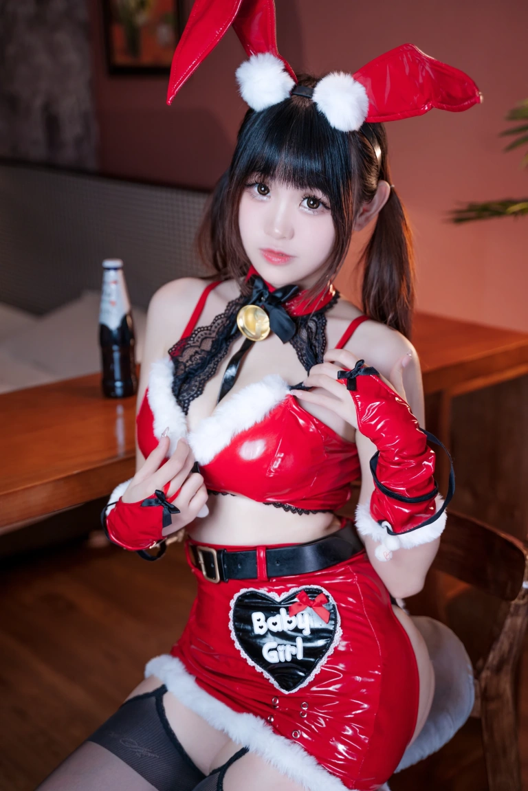 miko酱ww《圣诞兔兔》主题写真：40张全套美图