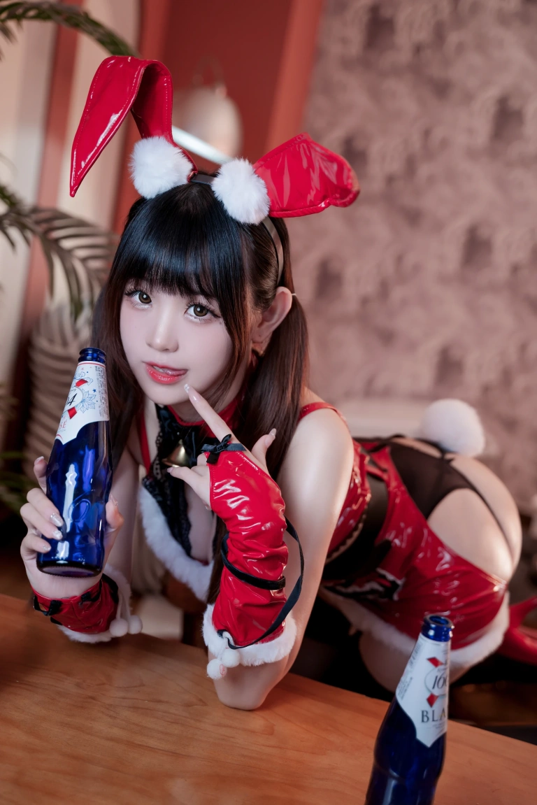miko酱ww《圣诞兔兔》主题写真：40张全套美图