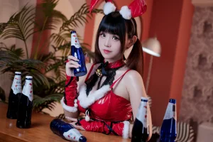 miko酱ww《圣诞兔兔》主题写真：40张全套美图