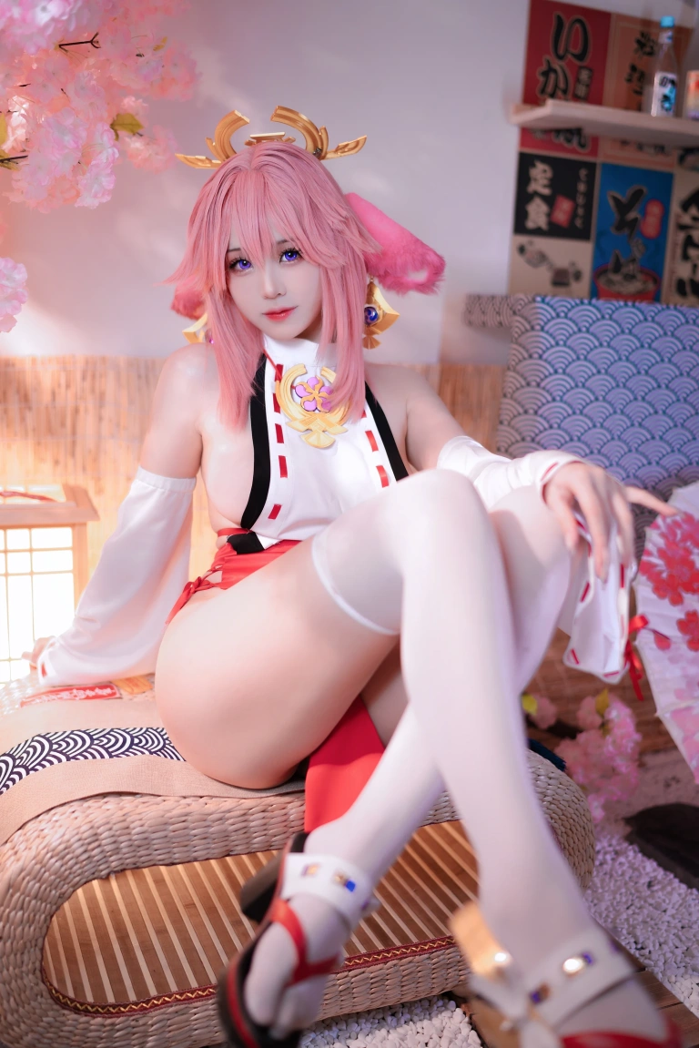 miko酱ww《八重神子2》主题写真：32张全套美图