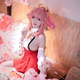 miko酱ww《八重神子2》主题写真：32张全套美图