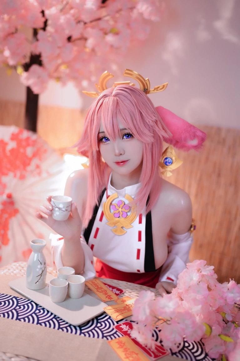 miko酱ww《八重神子2》主题写真：32张全套美图