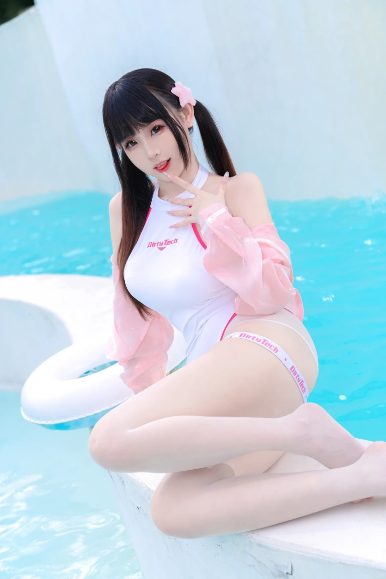 miko酱ww《粉白海月姬》主题写真：29张全套美图
