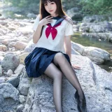 miko酱ww《mikoの小小溪流》主题写真：24张全套美图，含1个视频