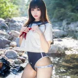 miko酱ww《mikoの小小溪流》主题写真：24张全套美图，含1个视频