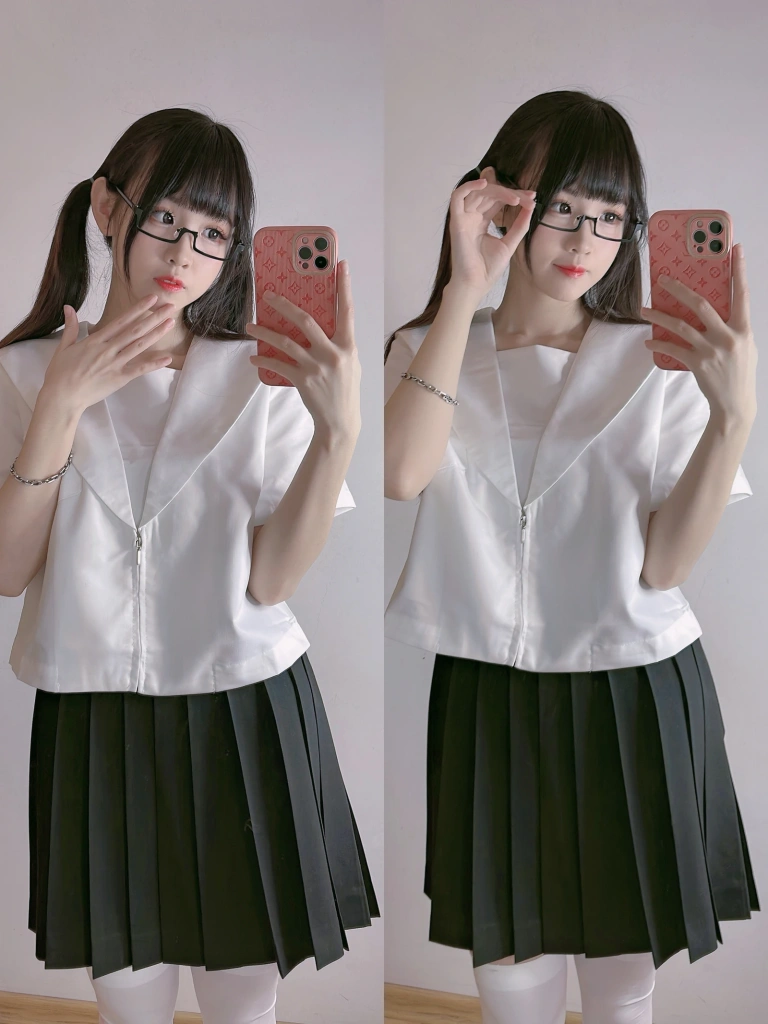 miko酱ww《自拍系列mikoの白丝03》主题写真：201张全套美图