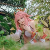 miko酱ww《八重神子》主题写真：31张全套美图