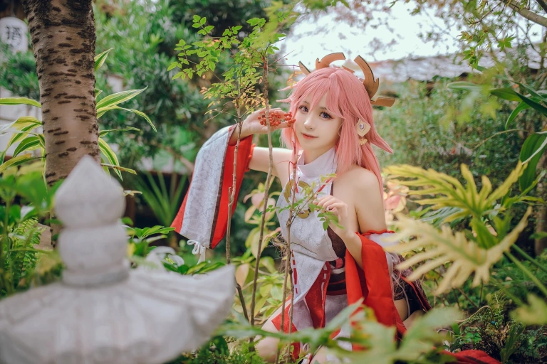 miko酱ww《八重神子》主题写真：31张全套美图