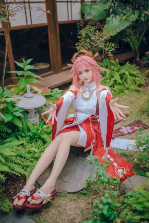 miko酱ww《八重神子》主题写真：31张全套美图