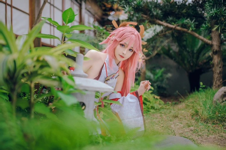 miko酱ww《八重神子》主题写真：31张全套美图