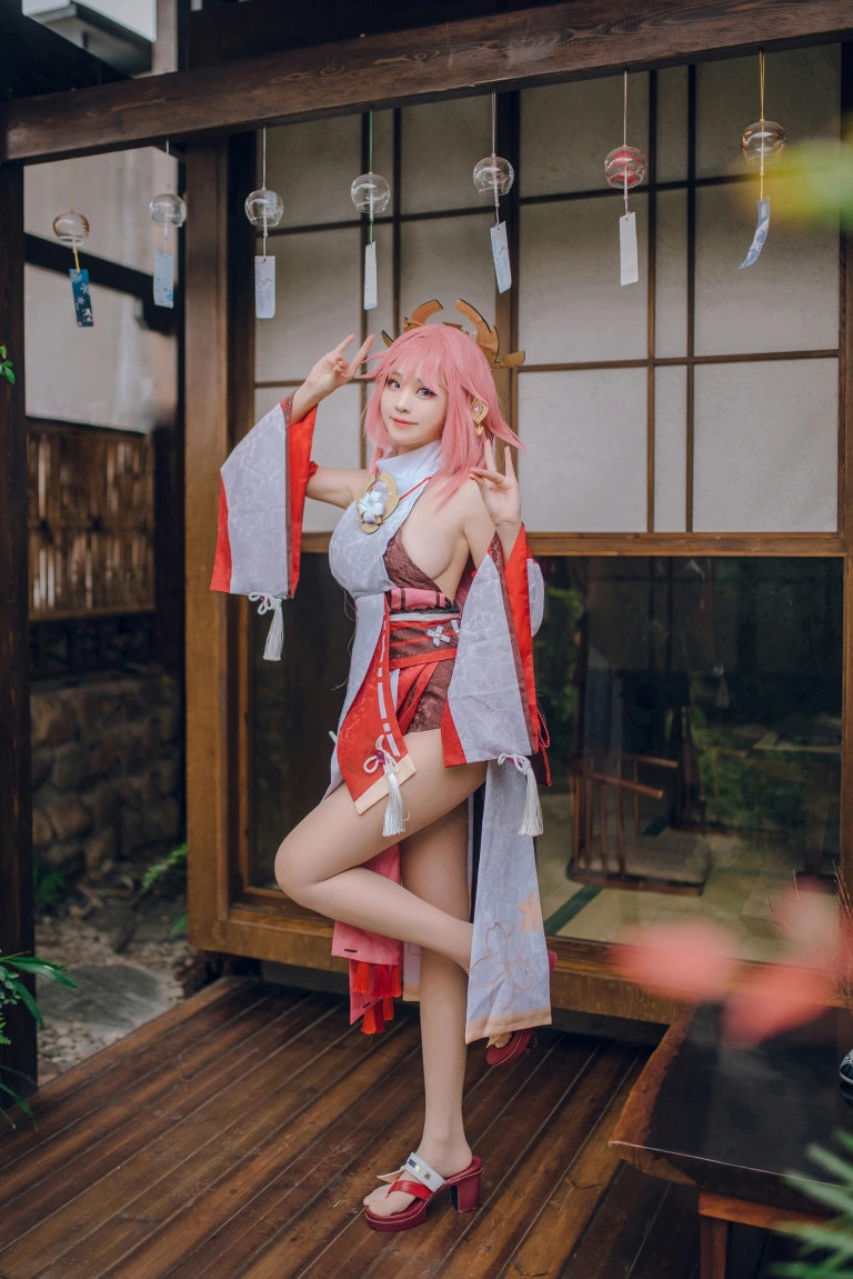 miko酱ww《八重神子》主题写真：31张全套美图