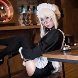 Money冷冷《黑呆女仆》主题写真：12张全套美图