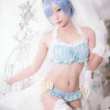 Money冷冷《蕾姆》主题写真：15张全套美图