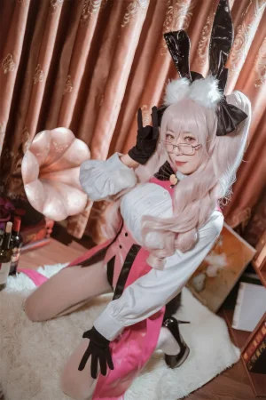 Money冷冷《玉藻前兔女郎》主题写真：20张全套美图