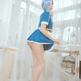 Money冷冷《蕾姆空姐小恶魔》主题写真：33张全套美图