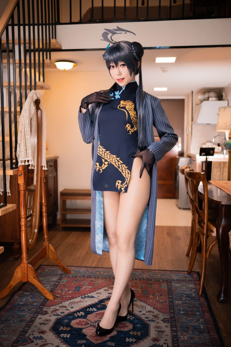 Money冷冷《蔚蓝档案 妃咲》主题写真：63张全套美图