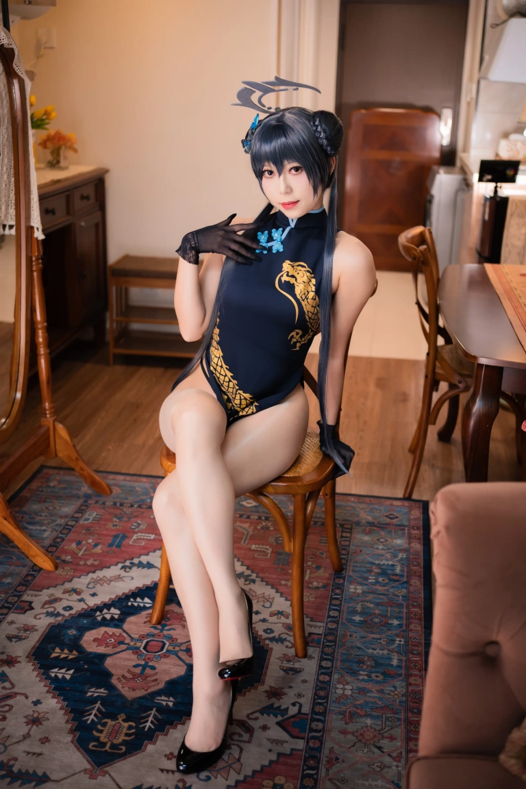 Money冷冷《蔚蓝档案 妃咲》主题写真：63张全套美图