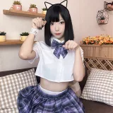 Money冷冷《JK喵酱》主题写真：74张全套美图，含2个视频