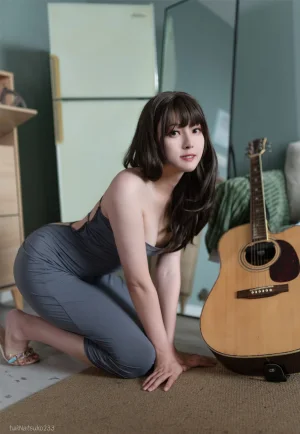 Natsuko_夏夏子《吉他妹妹》主题写真：48张全套美图