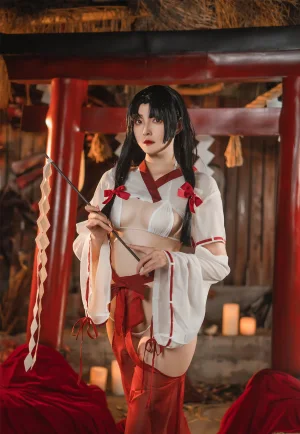 Natsuko_夏夏子《祈愿巫女》主题写真：54张全套美图