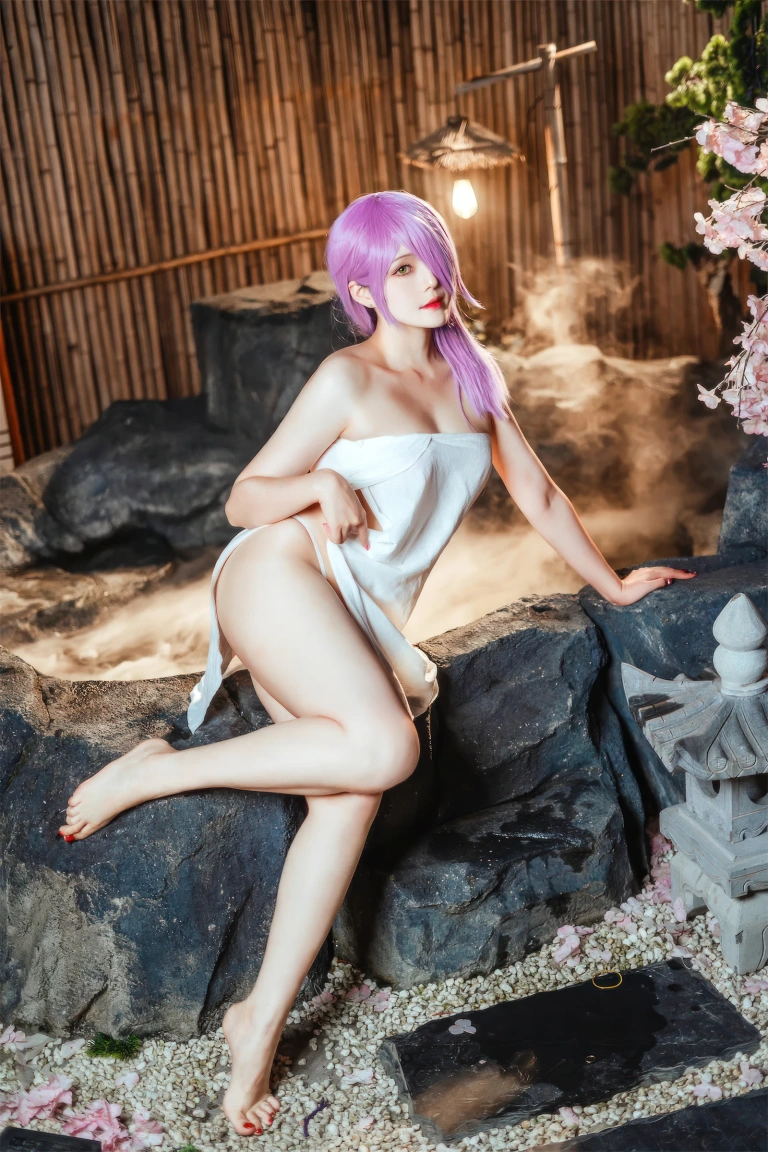 Natsuko_夏夏子《碧蓝航线 的里雅斯特温泉夜》主题写真：58张全套美图