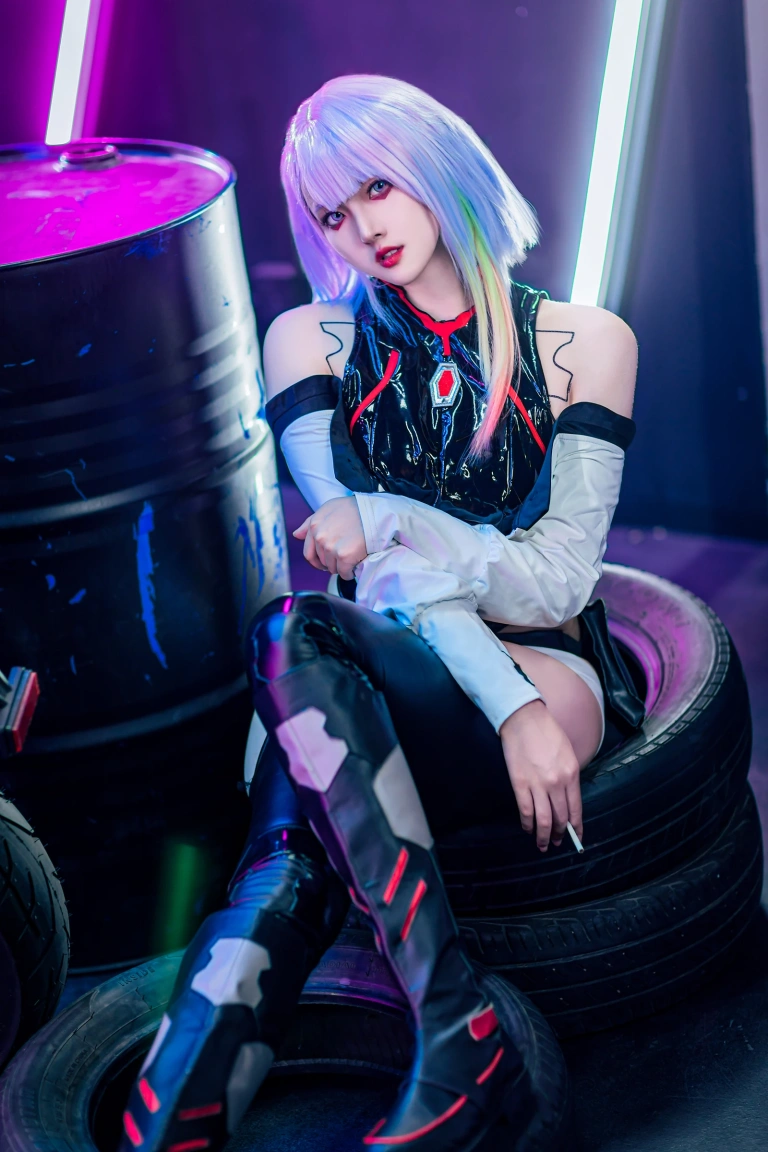 Natsuko_夏夏子《赛博朋克 边缘行者 Lucy》主题写真：61张全套美图