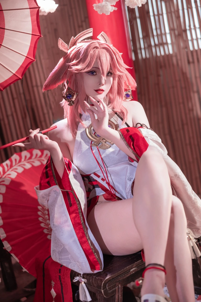 Natsuko_夏夏子《八重神子》主题写真：91张全套美图