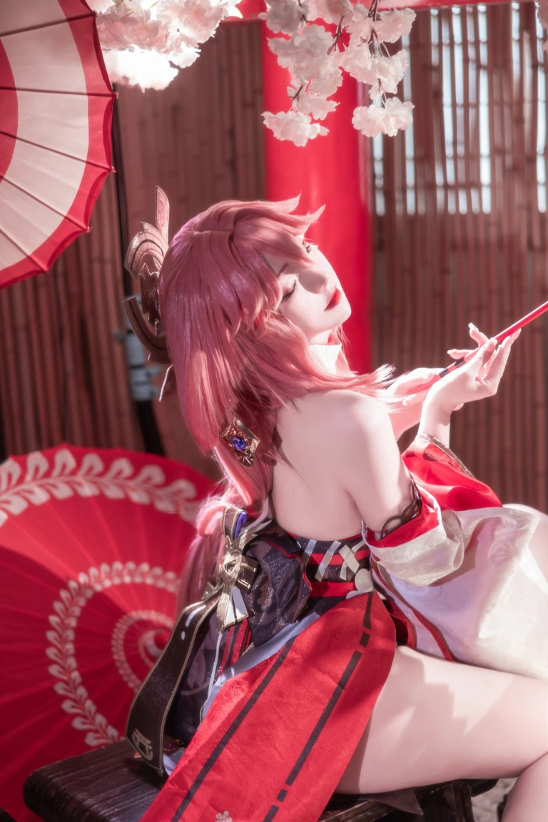 Natsuko_夏夏子《八重神子》主题写真：91张全套美图
