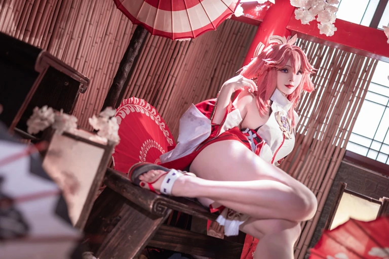 Natsuko_夏夏子《八重神子》主题写真：91张全套美图