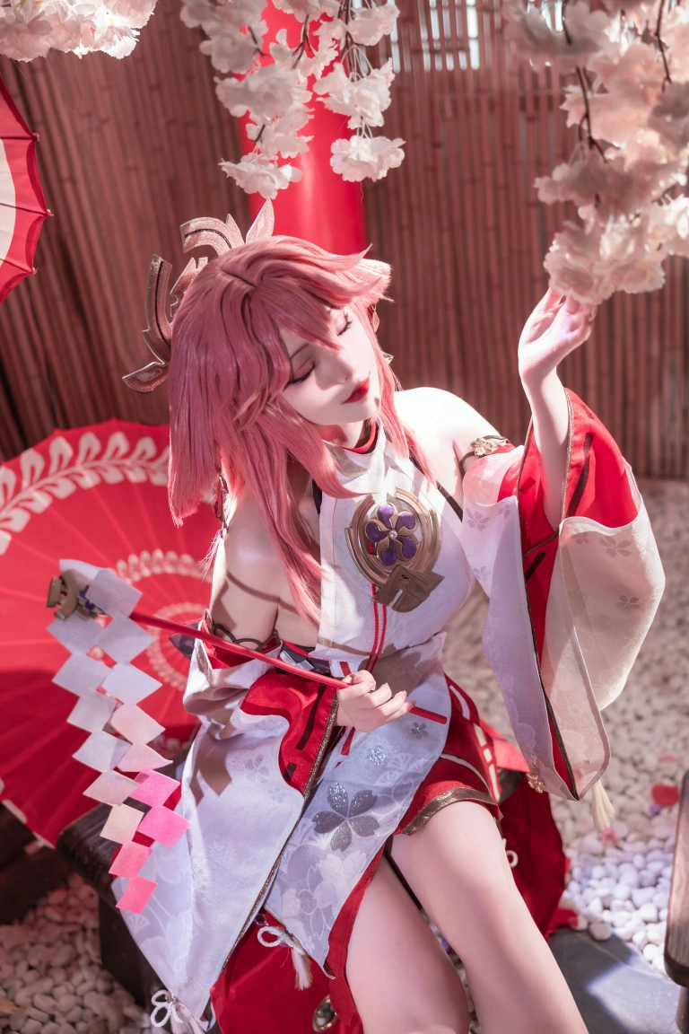 Natsuko_夏夏子《八重神子》主题写真：91张全套美图