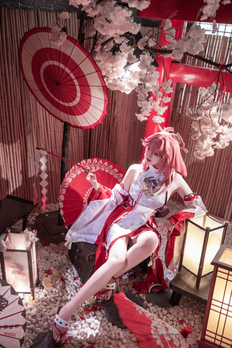 Natsuko_夏夏子《八重神子》主题写真：91张全套美图